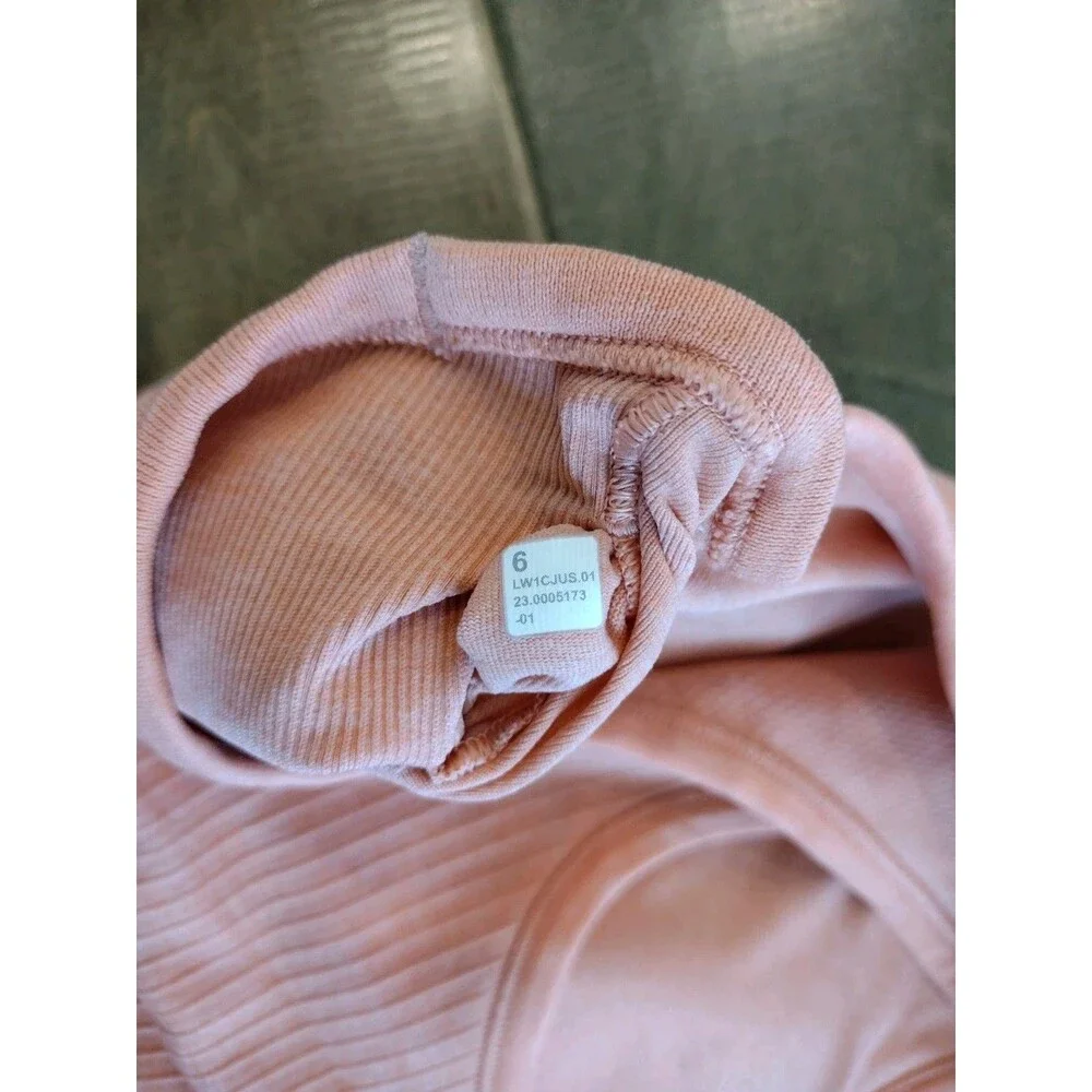 LULULEMON Women's Ebb To Street peach waist racerback tank top - 6